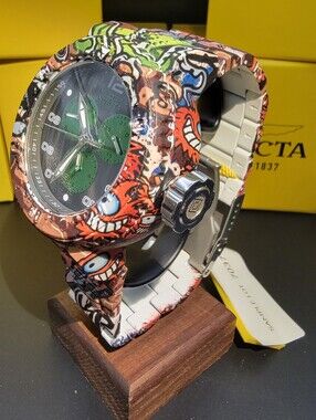 1 of 1 Invicta Pro Diver NeoArt Flux Men's Watch 52mm Aqua Plated Steel 50214